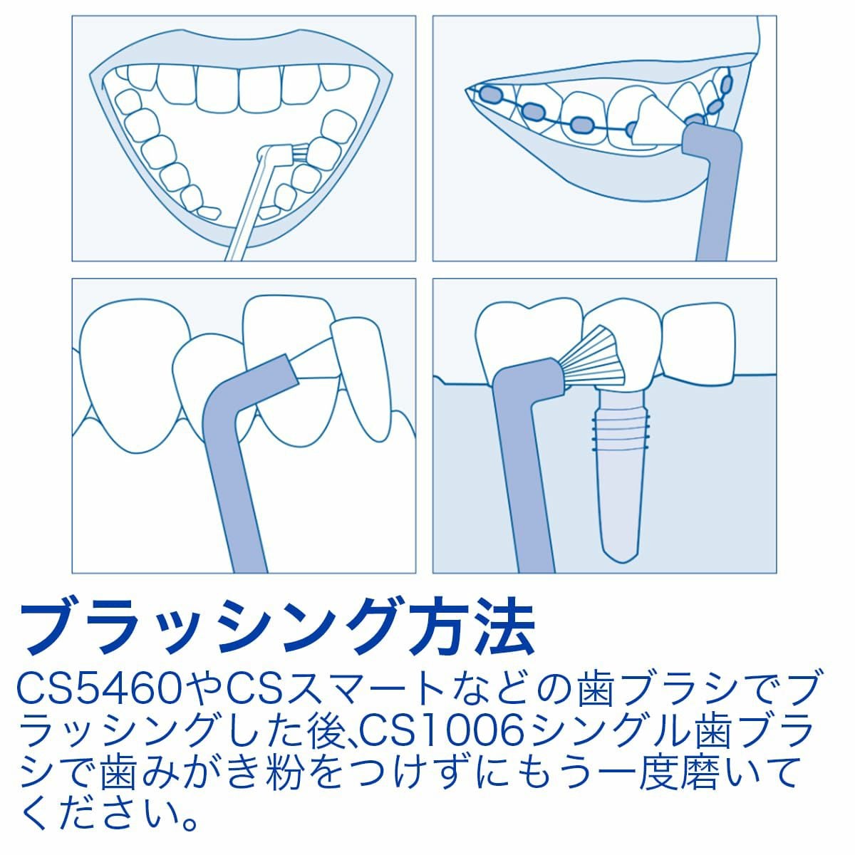 シングル歯ブラシ CS1006 1本 | クラプロックス オンラインショップ