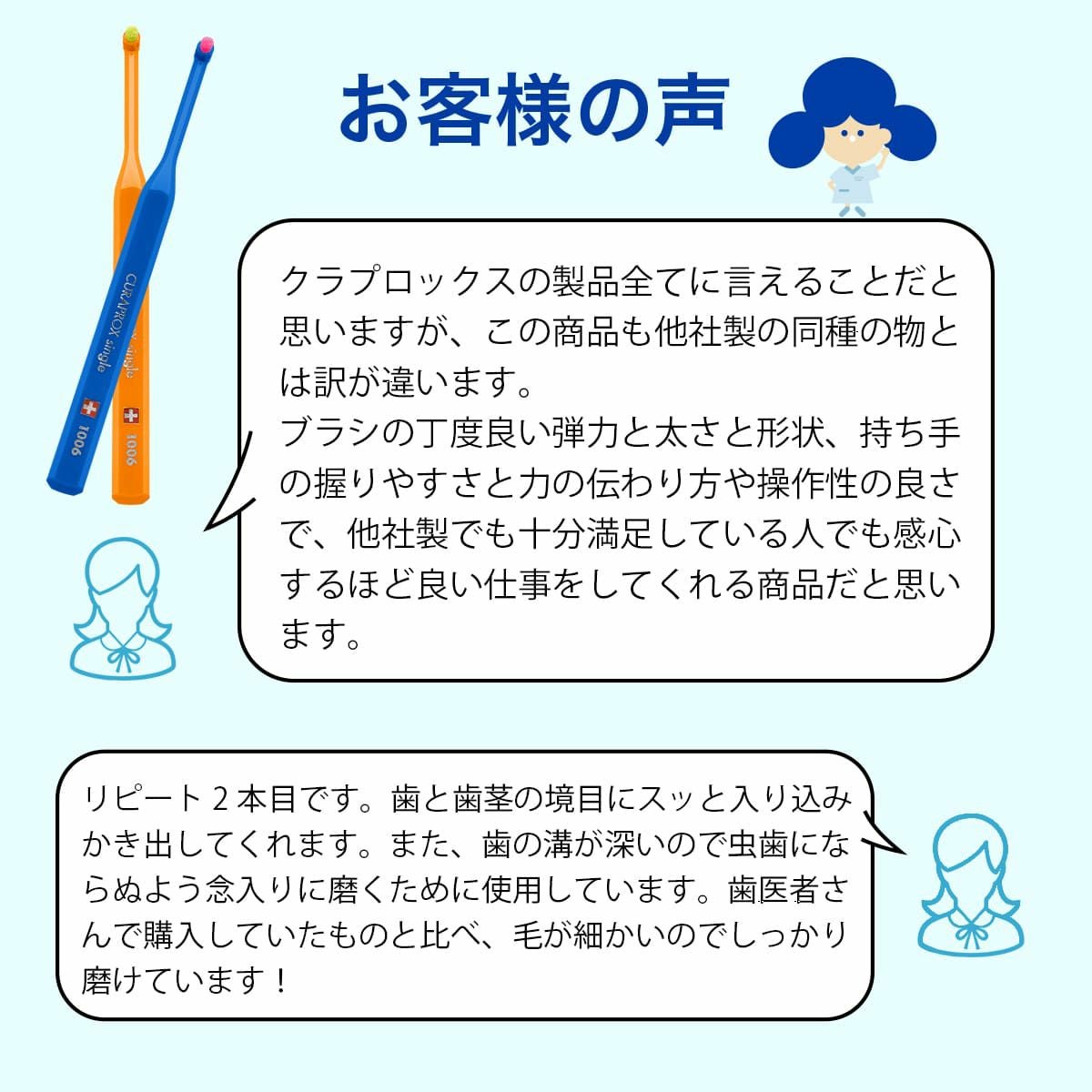 シングル歯ブラシ CS1006 1本 | クラプロックス オンラインショップ